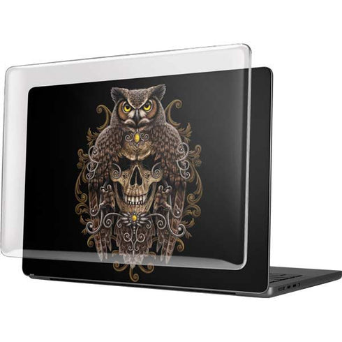 Skull and Owl by Sarah Richter MacBook Pro 14in (2021-24) Case plus Skin